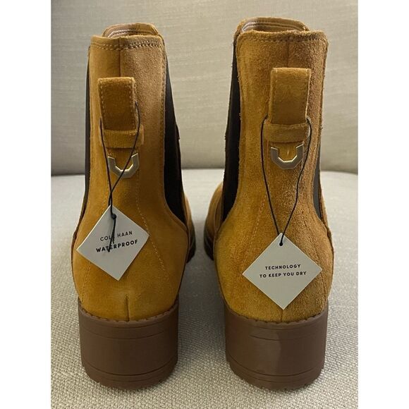 Cole Haan Women’s Camea Suede Chelsea Boots- Tan, SZ 9 - Picture 4 of 9